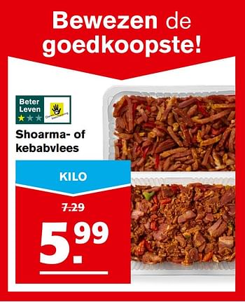 Aanbiedingen Shoarma- of kebabvlees - Huismerk - Hoogvliet - Geldig van 08/11/2017 tot 14/11/2017 bij Hoogvliet