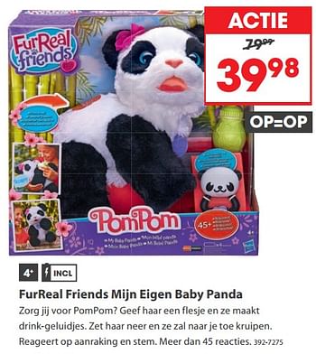 Aanbiedingen Furreal friends mijn eigen baby panda - FurReal Friends - Geldig van 23/10/2017 tot 05/12/2017 bij Top1Toys