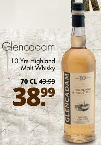 Aanbiedingen Glencadam 10 yrs highland malt whisky - Glencadam - Geldig van 06/11/2017 tot 18/11/2017 bij Mitra