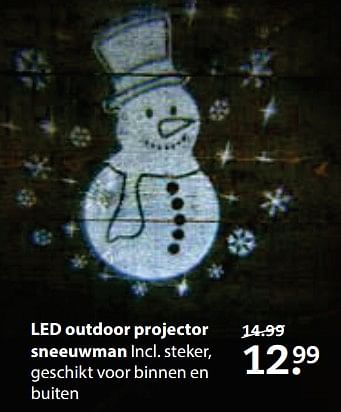 Aanbiedingen Led outdoor projector - Huismerk- Boerenbond - Geldig van 06/11/2017 tot 19/11/2017 bij Boerenbond