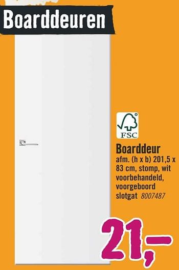 Aanbiedingen Boarddeuren boarddeur - Huismerk Hornbach - Geldig van 06/11/2017 tot 19/11/2017 bij Hornbach