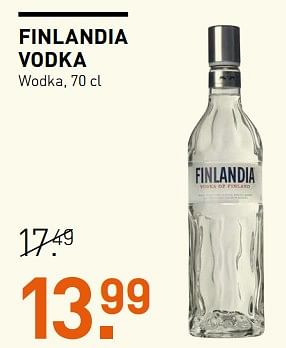 Aanbiedingen Finlandia vodka wodka - Finlandia - Geldig van 06/11/2017 tot 19/11/2017 bij Gall & Gall