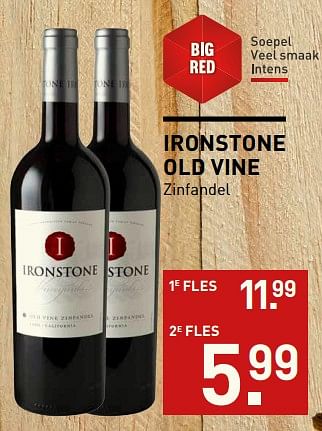 Aanbiedingen Ironstone old vine zinfandel - Rode wijnen - Geldig van 06/11/2017 tot 19/11/2017 bij Gall & Gall