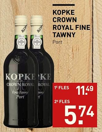 Aanbiedingen Kopke crown royal fine tawny port - Kopke - Geldig van 06/11/2017 tot 19/11/2017 bij Gall & Gall