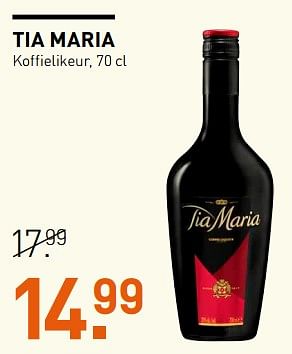 Aanbiedingen Tia maria koffielikeur - Tia Maria  - Geldig van 06/11/2017 tot 19/11/2017 bij Gall & Gall