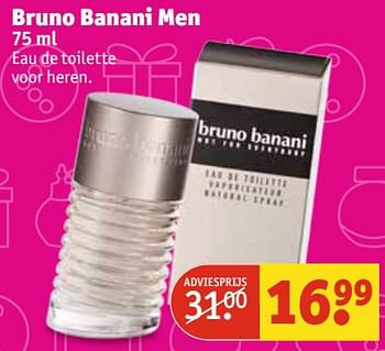 Aanbiedingen Bruno banani men 75 ml - Bruno Banani - Geldig van 07/11/2017 tot 19/11/2017 bij Kruidvat