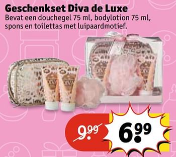 Aanbiedingen Geschenkset diva de luxe - Huismerk - Diva Dames - Geldig van 07/11/2017 tot 19/11/2017 bij Kruidvat