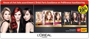 Aanbiedingen Haarkleuring préférence - L'Oreal Paris - Geldig van 07/11/2017 tot 19/11/2017 bij Kruidvat