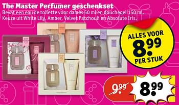 Aanbiedingen The master perfumer geschenkset - The Master Perfumer - Geldig van 07/11/2017 tot 19/11/2017 bij Kruidvat