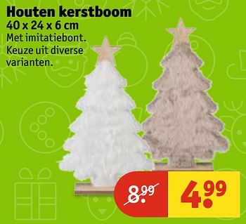 Aanbiedingen Houten kerstboom - Huismerk - Kruidvat - Geldig van 07/11/2017 tot 19/11/2017 bij Kruidvat