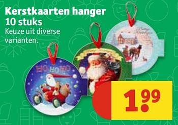 Aanbiedingen Kerstkaarten hanger - Huismerk - Kruidvat - Geldig van 07/11/2017 tot 19/11/2017 bij Kruidvat