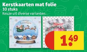 Aanbiedingen Kerstkaarten mat folie - Huismerk - Kruidvat - Geldig van 07/11/2017 tot 19/11/2017 bij Kruidvat