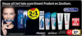 Aanbiedingen Prodent tandpasta coolmint - Prodent - Geldig van 07/11/2017 tot 19/11/2017 bij Kruidvat