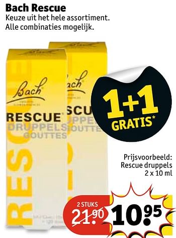 Aanbiedingen Rescue druppels - Bach Rescue - Geldig van 07/11/2017 tot 19/11/2017 bij Kruidvat