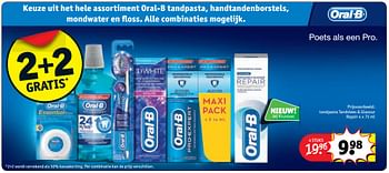 Aanbiedingen Tandpasta tandvlees + glazuur repair - Oral-B - Geldig van 07/11/2017 tot 19/11/2017 bij Kruidvat