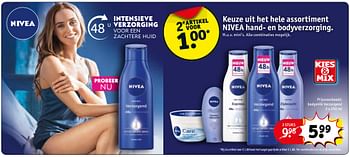 Aanbiedingen Bodymilk verzorgend - Nivea - Geldig van 07/11/2017 tot 19/11/2017 bij Kruidvat