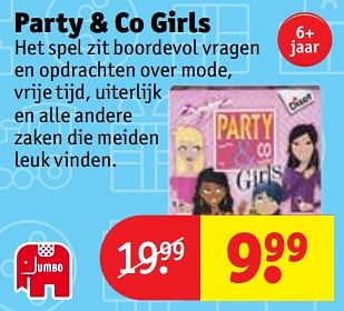 Aanbiedingen Party + co girls - Jumbo - Geldig van 07/11/2017 tot 19/11/2017 bij Kruidvat