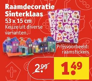 Aanbiedingen Raamdecoratie sinterklaas - Huismerk - Kruidvat - Geldig van 07/11/2017 tot 19/11/2017 bij Kruidvat