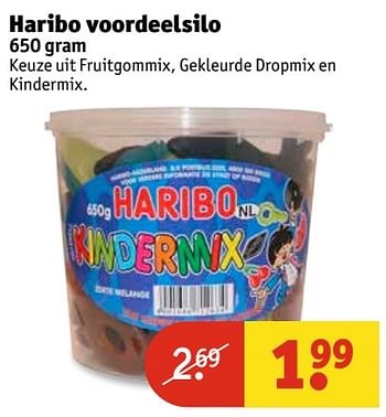 Aanbiedingen Haribo voordeelsilo - Haribo - Geldig van 07/11/2017 tot 19/11/2017 bij Kruidvat