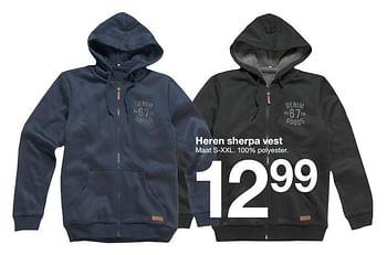 Aanbiedingen Heren sherpa vest - Huismerk - Zeeman  - Geldig van 11/11/2017 tot 18/11/2017 bij Zeeman