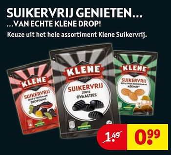 Aanbiedingen Keuze uit het hele assortiment klene suikervrij - Klene - Geldig van 07/11/2017 tot 19/11/2017 bij Kruidvat