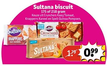 Aanbiedingen Sultana biscuit - Sultana - Geldig van 07/11/2017 tot 19/11/2017 bij Kruidvat