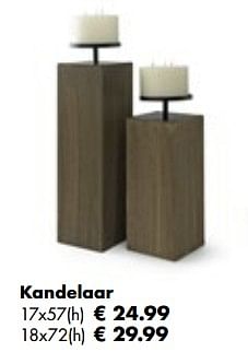 Aanbiedingen Kandelaar - Huismerk - Multi Bazar - Geldig van 06/11/2017 tot 25/12/2017 bij Multi Bazar