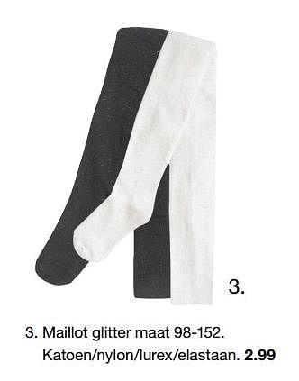 Aanbiedingen Maillot glitter - Huismerk - Zeeman  - Geldig van 11/11/2017 tot 18/11/2017 bij Zeeman