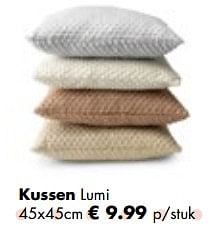 Aanbiedingen Kussen lumi - Huismerk - Multi Bazar - Geldig van 06/11/2017 tot 25/12/2017 bij Multi Bazar