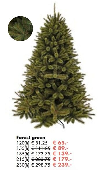 Aanbiedingen Forest groen kerstboom - Huismerk - Multi Bazar - Geldig van 06/11/2017 tot 25/12/2017 bij Multi Bazar