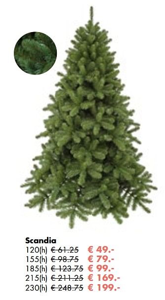 Aanbiedingen Scandia kerstboom - Huismerk - Multi Bazar - Geldig van 06/11/2017 tot 25/12/2017 bij Multi Bazar