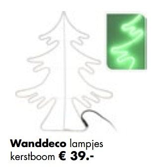 Aanbiedingen Wanddeco lampjes kerstboom - Huismerk - Multi Bazar - Geldig van 06/11/2017 tot 25/12/2017 bij Multi Bazar