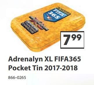 Aanbiedingen Adrenalyn xl fifa365 pocket tin 2017-2018 - Panini - Geldig van 23/10/2017 tot 05/12/2017 bij Top1Toys