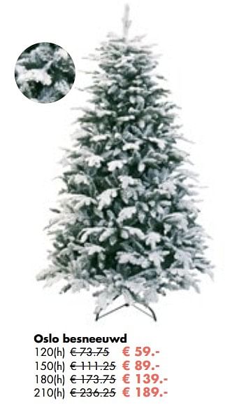 Aanbiedingen Oslo besneeuwd kerstboom - Huismerk - Multi Bazar - Geldig van 06/11/2017 tot 25/12/2017 bij Multi Bazar