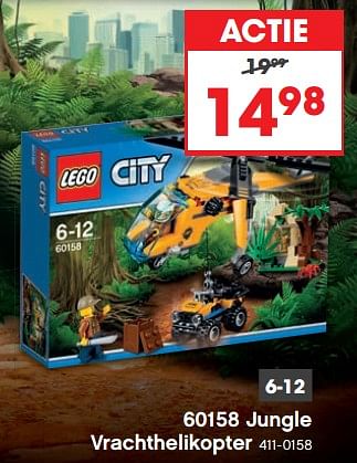 Aanbiedingen 60158 jungle vrachthelikopter - Lego - Geldig van 23/10/2017 tot 05/12/2017 bij Top1Toys