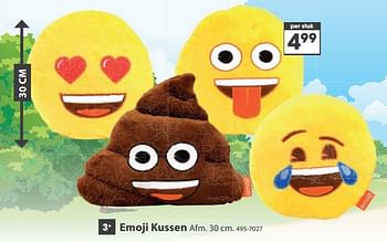 Aanbiedingen Emoji kussen - Emoji - Geldig van 23/10/2017 tot 05/12/2017 bij Top1Toys