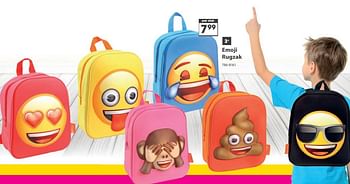 Aanbiedingen Emoji rugzak - Emoji - Geldig van 23/10/2017 tot 05/12/2017 bij Top1Toys