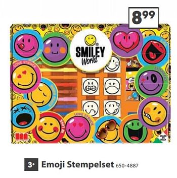 Aanbiedingen Emoji stempelset - Emoji - Geldig van 23/10/2017 tot 05/12/2017 bij Top1Toys