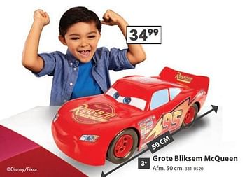 Aanbiedingen Grote bliksem mcqueen - Cars - Geldig van 23/10/2017 tot 05/12/2017 bij Top1Toys