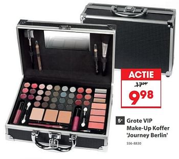 Aanbiedingen Grote vip make-up koffer journey berlin - Huismerk - Top1Toys - Geldig van 23/10/2017 tot 05/12/2017 bij Top1Toys