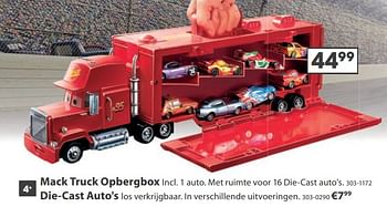 Aanbiedingen Mack truck opbergbox - Cars - Geldig van 23/10/2017 tot 05/12/2017 bij Top1Toys