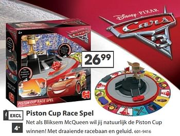 Aanbiedingen Piston cup race spel - Jumbo - Geldig van 23/10/2017 tot 05/12/2017 bij Top1Toys