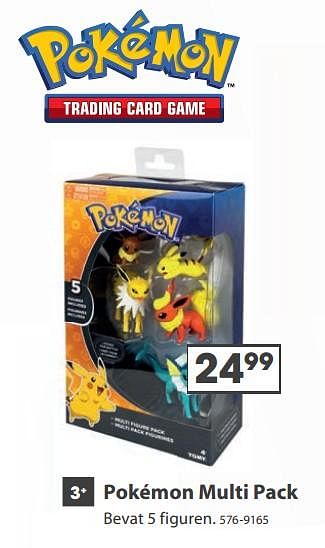 Aanbiedingen Pokémon multi pack - Pokemon - Geldig van 23/10/2017 tot 05/12/2017 bij Top1Toys