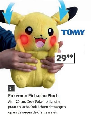 Aanbiedingen Pokémon pichachu pluch - Tomy - Geldig van 23/10/2017 tot 05/12/2017 bij Top1Toys