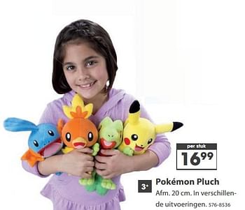 Aanbiedingen Pokémon pluch - Pokemon - Geldig van 23/10/2017 tot 05/12/2017 bij Top1Toys