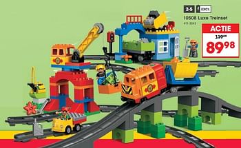 Aanbiedingen 10508 luxe treinset - Lego - Geldig van 23/10/2017 tot 05/12/2017 bij Top1Toys