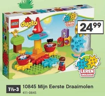 Aanbiedingen 10845 mijn eerste draaimolen - Lego - Geldig van 23/10/2017 tot 05/12/2017 bij Top1Toys