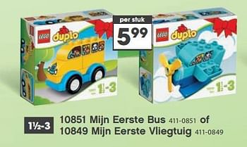 Aanbiedingen 10851 mijn eerste bus - Lego - Geldig van 23/10/2017 tot 05/12/2017 bij Top1Toys