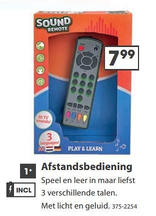 Aanbiedingen Afstandsbediening - Huismerk - Top1Toys - Geldig van 23/10/2017 tot 05/12/2017 bij Top1Toys