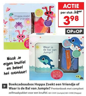 Aanbiedingen Boekcadeaubox hoppa zoekt een vriendje of waar is de bal van jumpie - Huismerk - Top1Toys - Geldig van 23/10/2017 tot 05/12/2017 bij Top1Toys